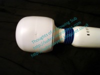 The seam on the head of the Magic Massager.